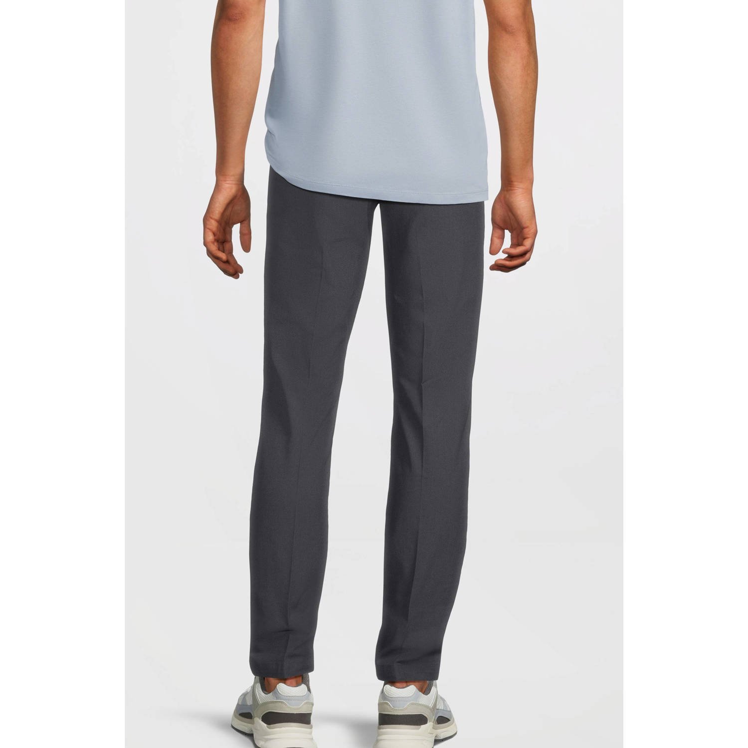 BOSS regular chino donkerblauw
