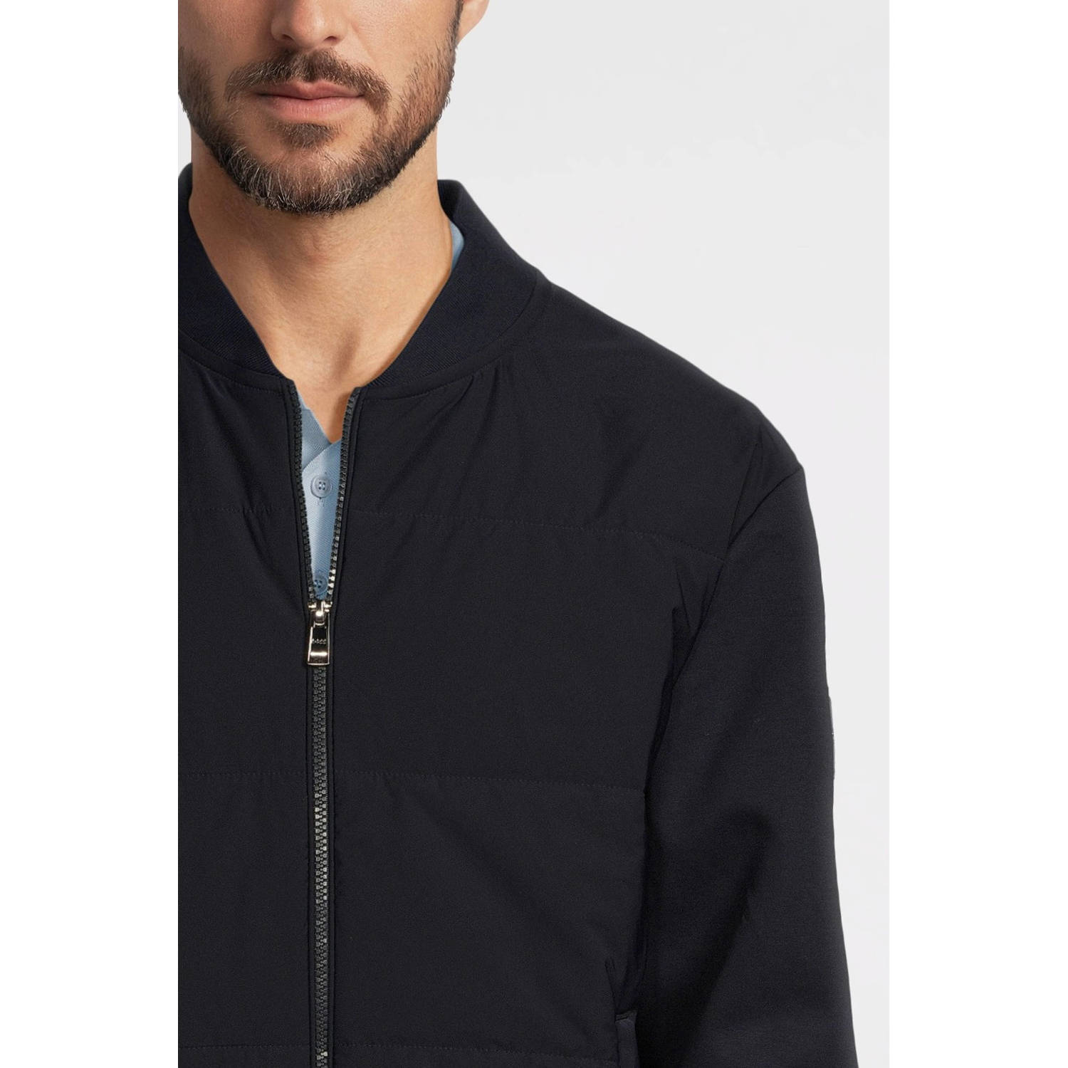 BOSS sweatvest donkerblauw