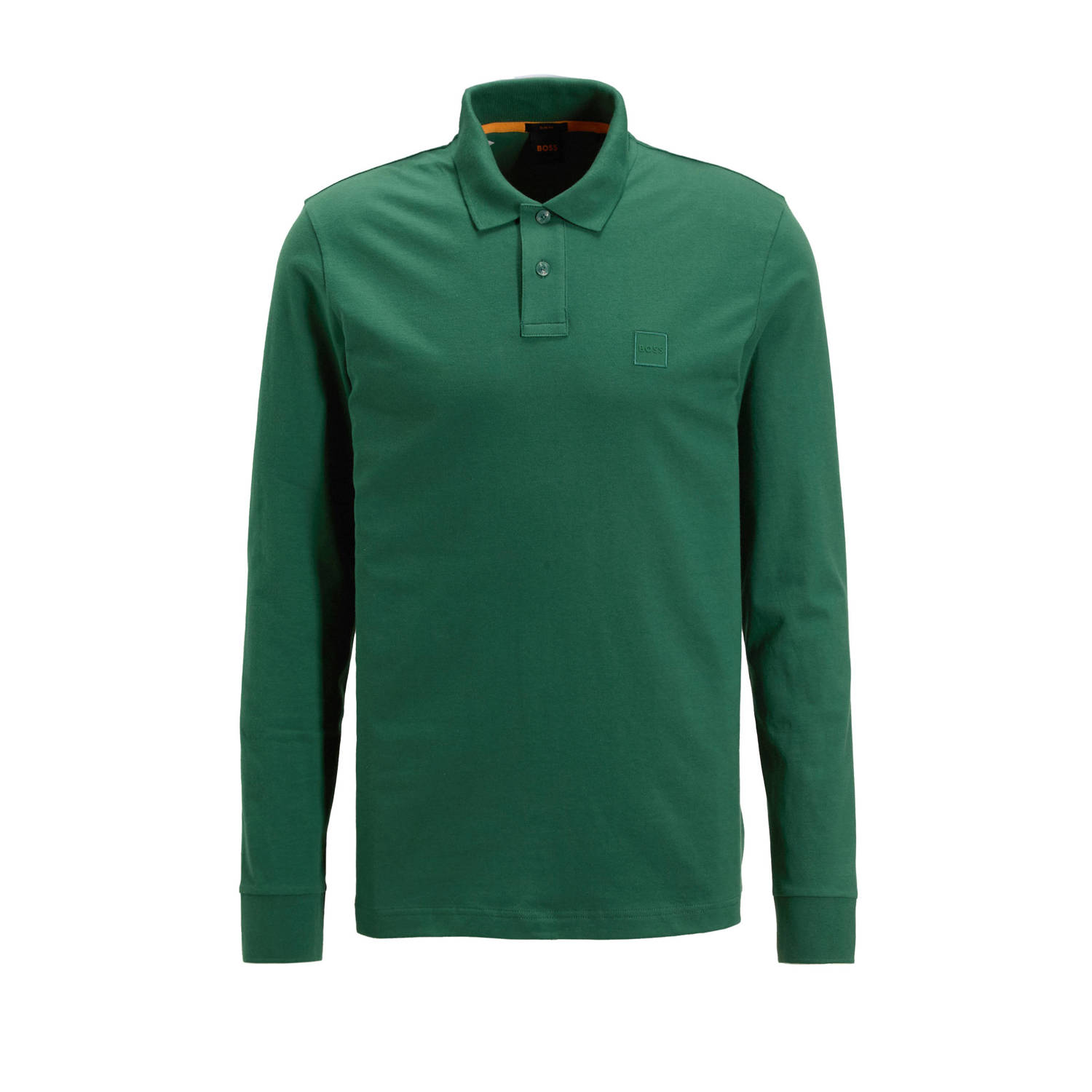 BOSS slim polo groen