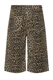 thumbnail: PIECES wide leg regular waist denim short bruin