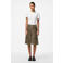 PIECES wide leg regular waist denim short bruin