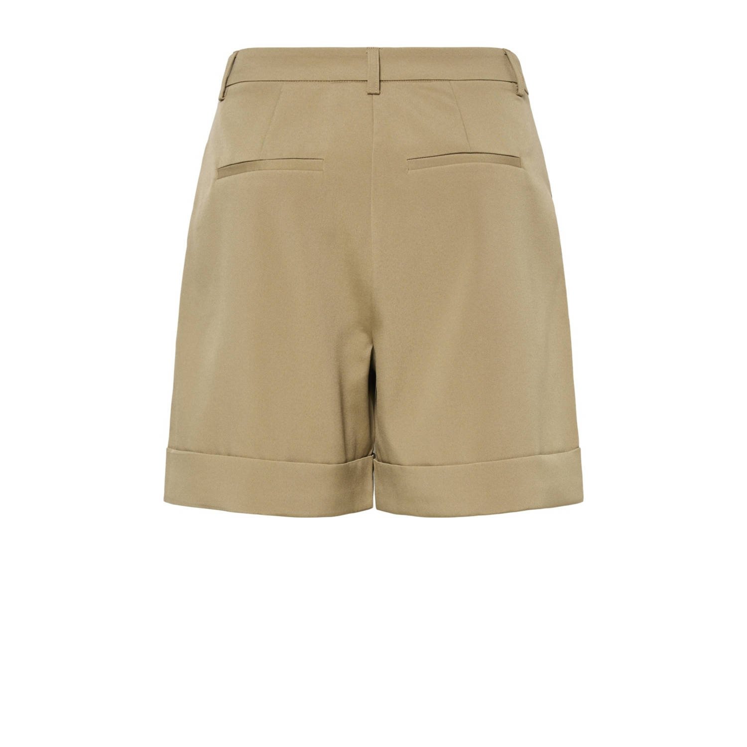 PIECES slim high waist casual short kaki