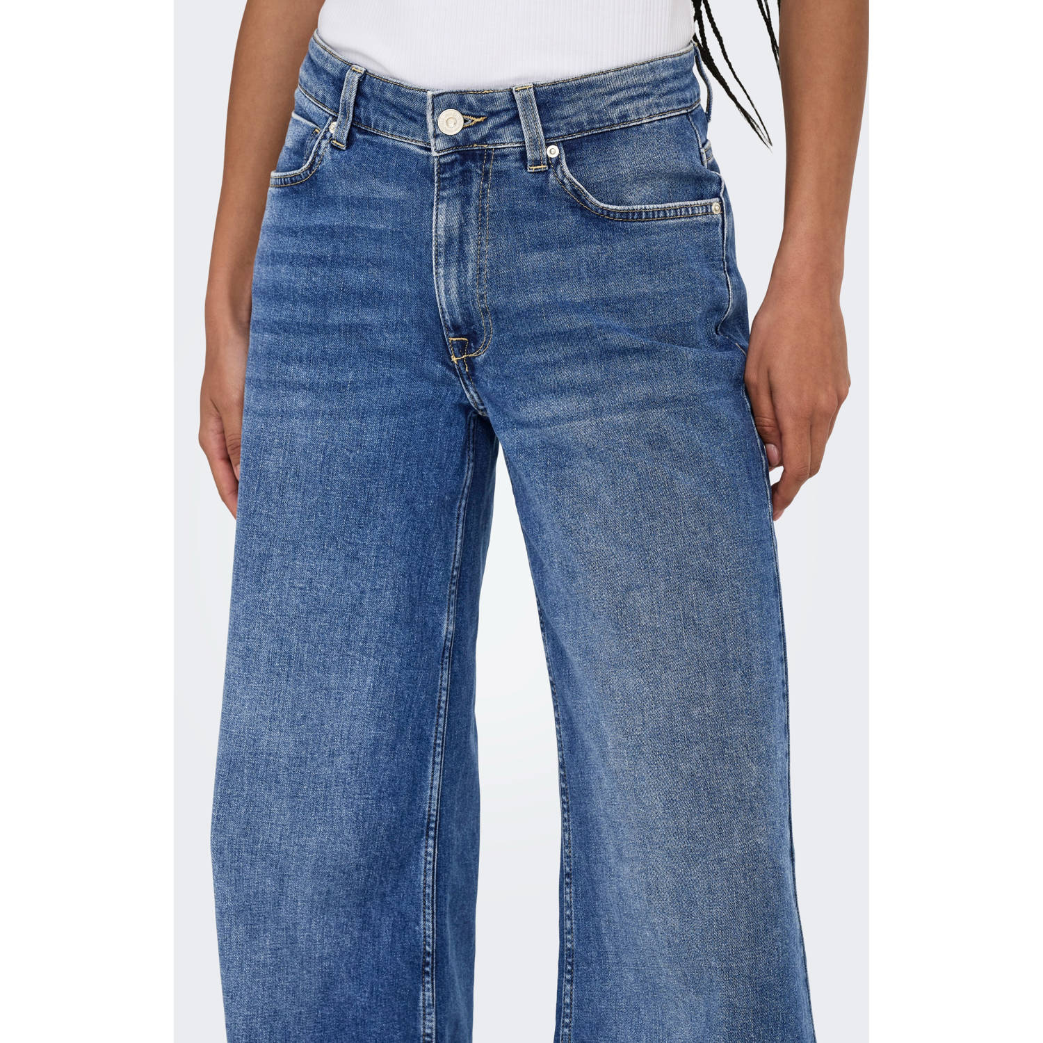 ONLY wide leg jeans dark blue denim