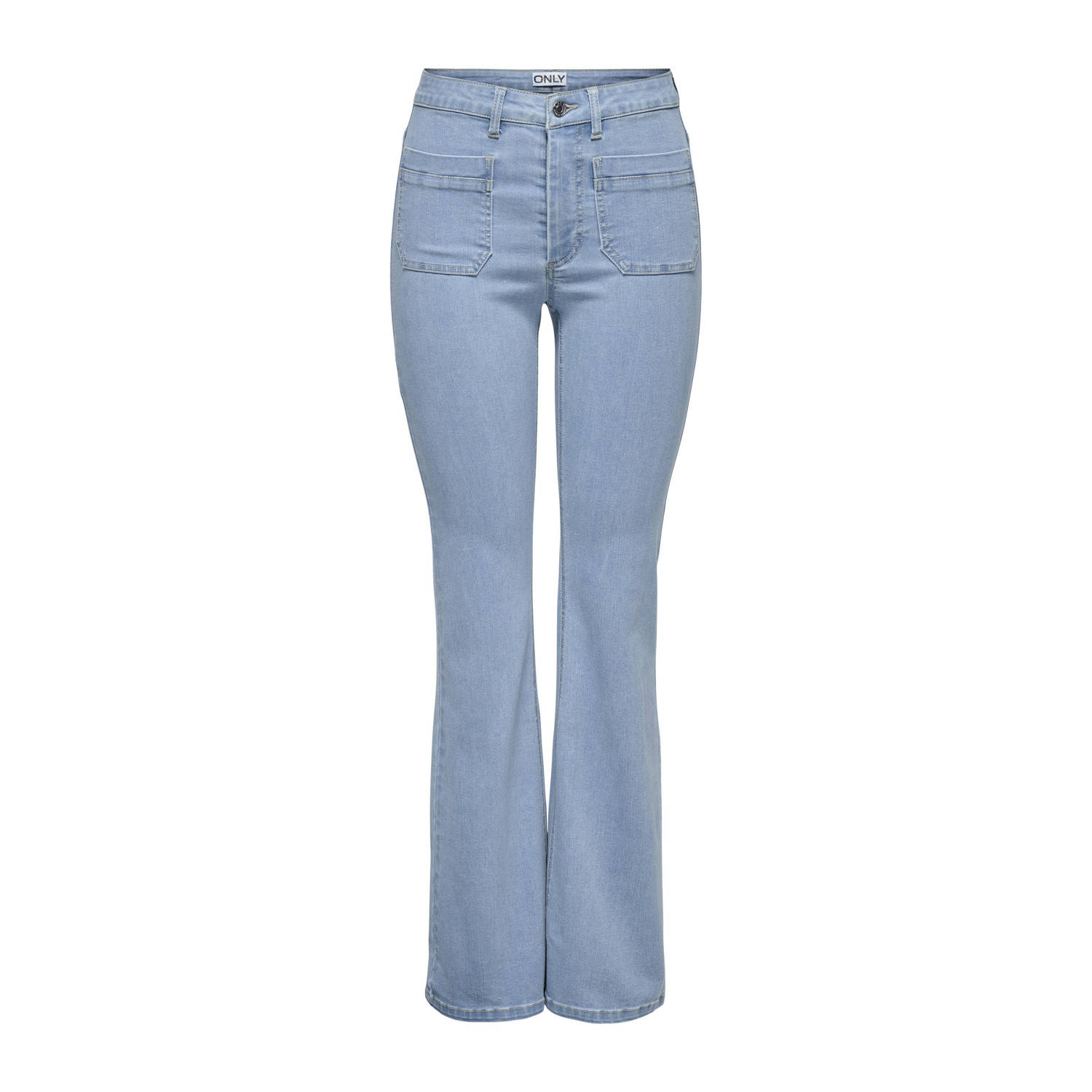 ONLY high waist flared jeans light blue denim