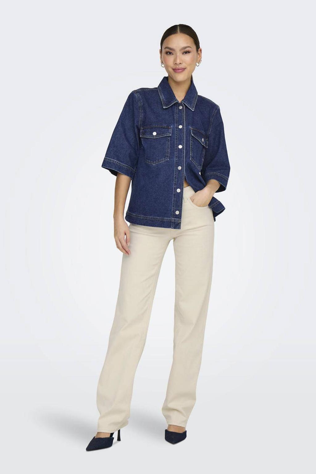 ONLY blouse dark blue denim