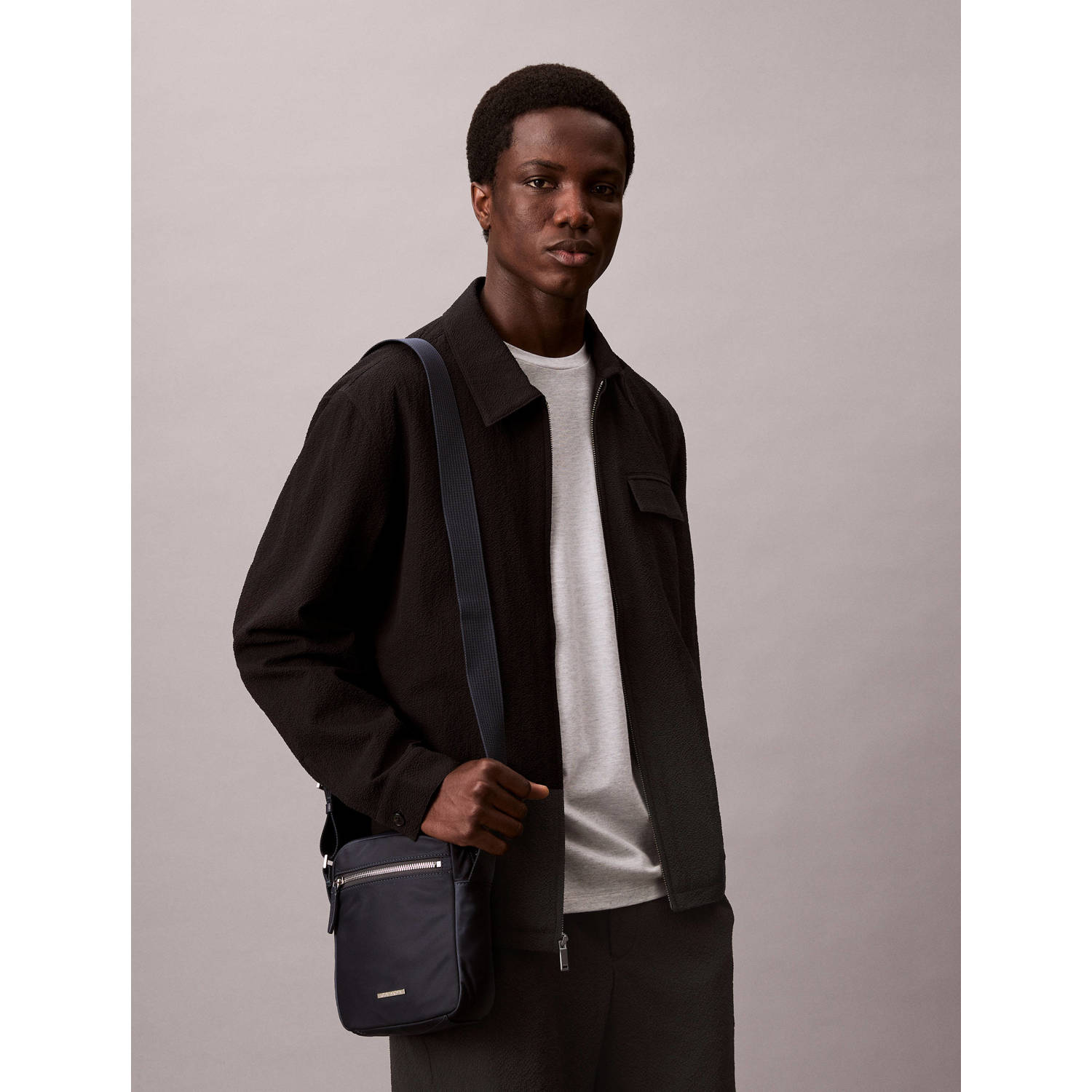 Calvin Klein schoudertas donkerblauw
