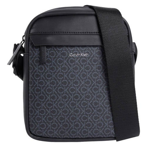 Calvin Klein schoudertas CK Must met logoprint zwart afbeelding