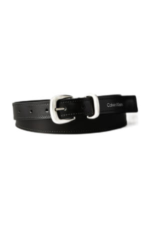 leren riem Sarah zwart