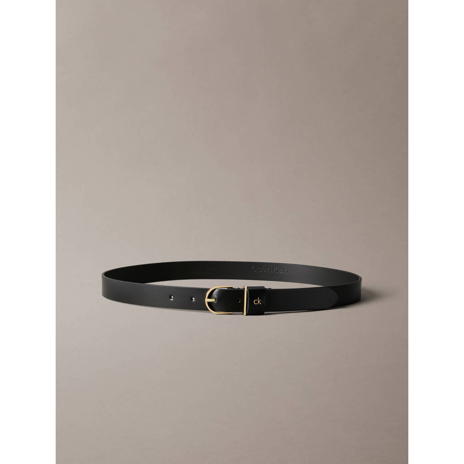 Calvin Klein leren riem zwart