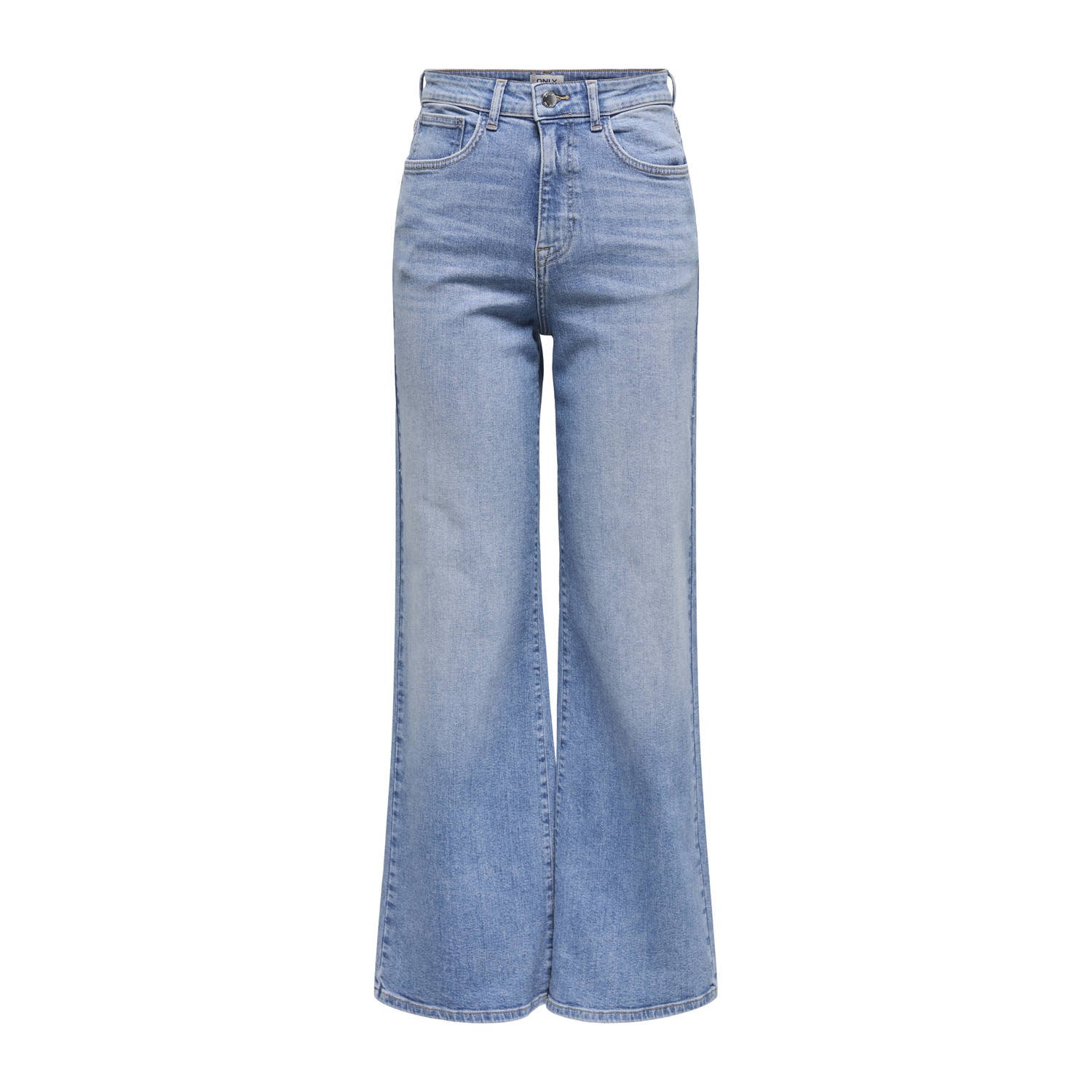 ONLY high waist wide leg jeans light blue denim