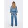 ONLY high waist wide leg jeans medium blue denim