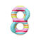 Swim Essentials Zwemring gestreept 190 cm