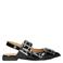 Nelson lak slingback loafers zwart