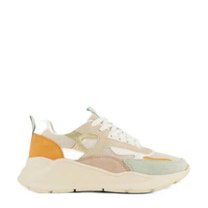 chunky sneakers beige/lichtgroen