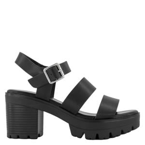 chunky sandalettes zwart