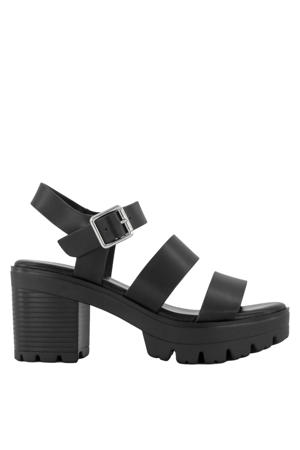 chunky sandalettes zwart
