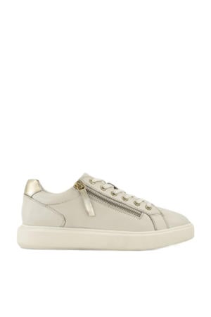 leren sneakers beige