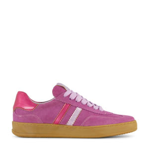   suède sneakers roze