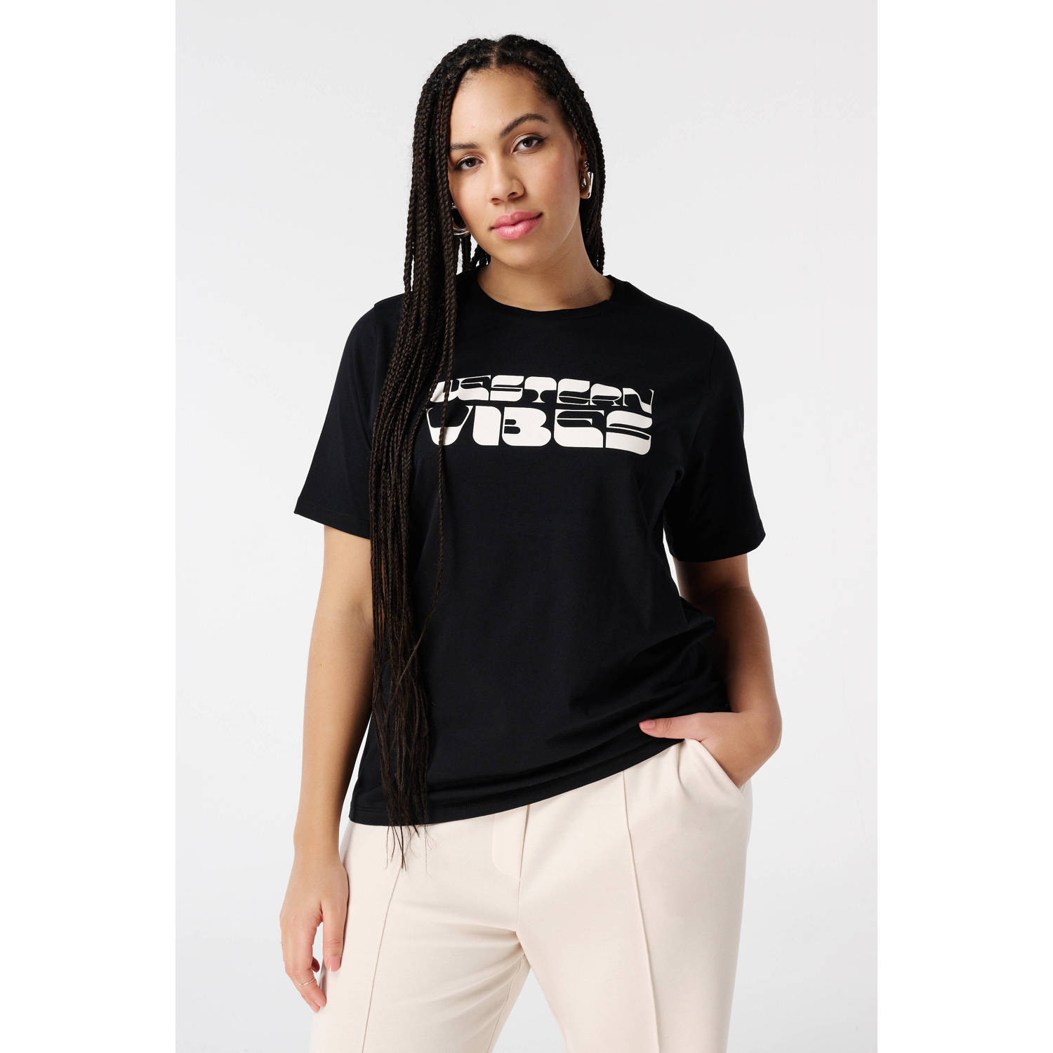 MS Mode T-shirt zwart