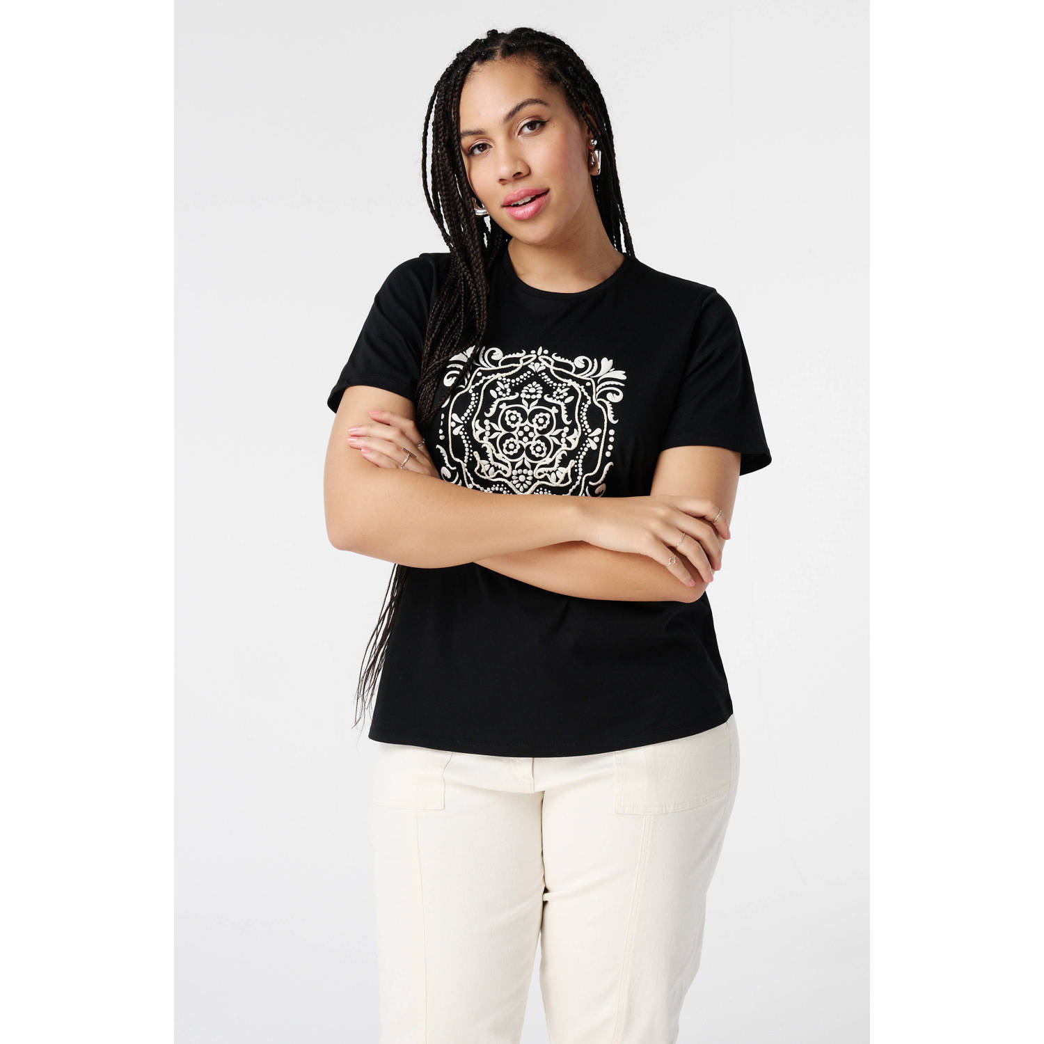 MS Mode T-shirt zwart