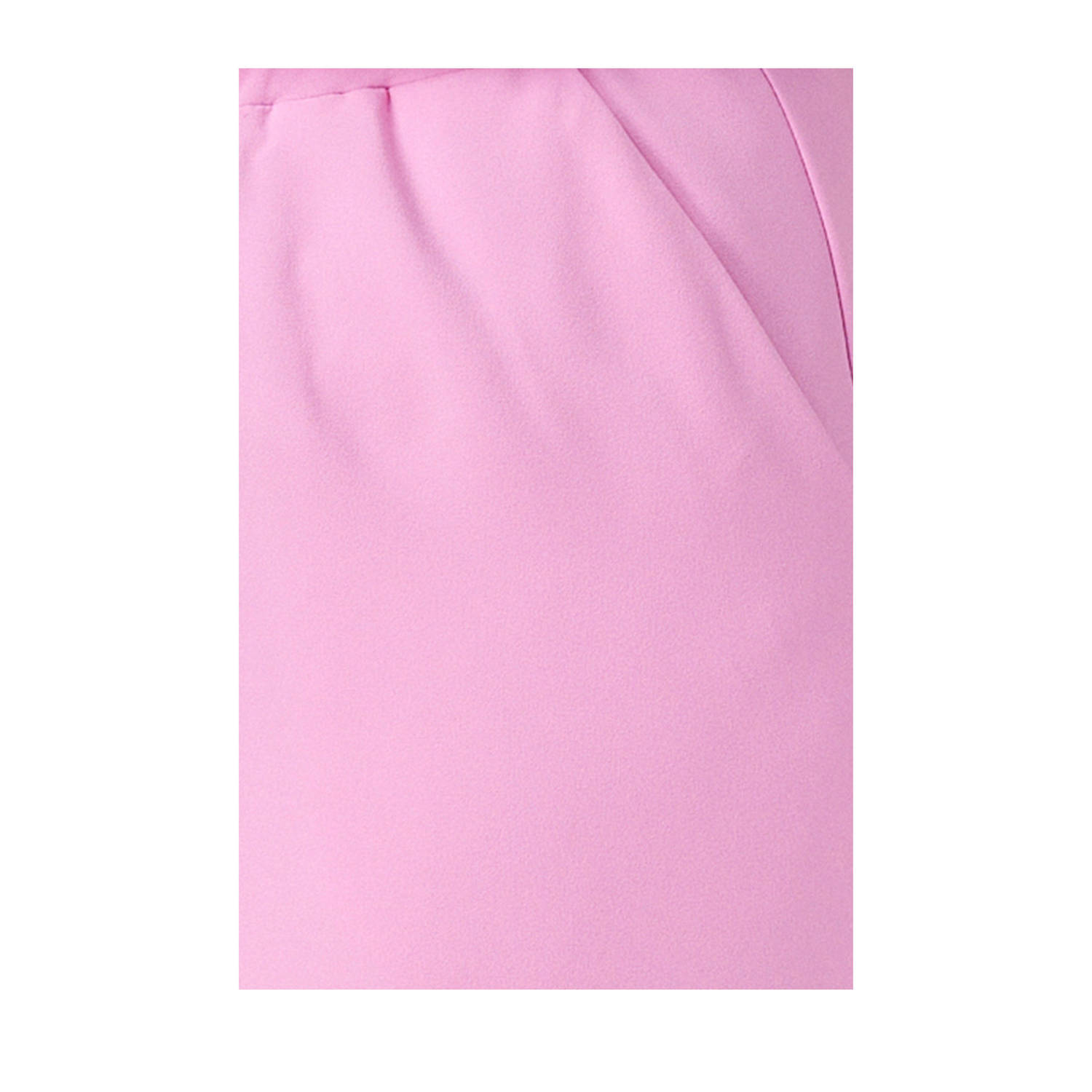 MS Mode straight regular waist casual broek roze