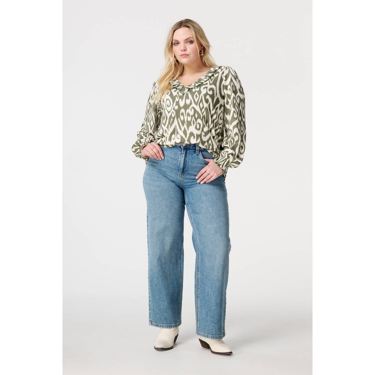 MS Mode blousetop groen