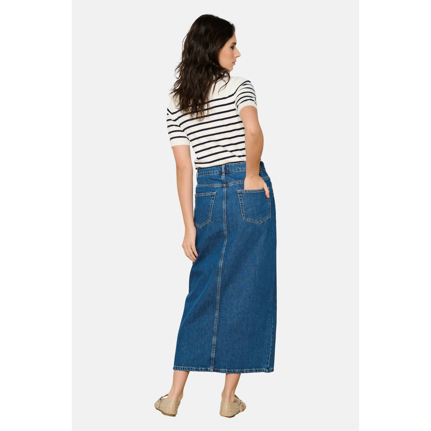 LOLALIZA spijkerrok medium blue denim