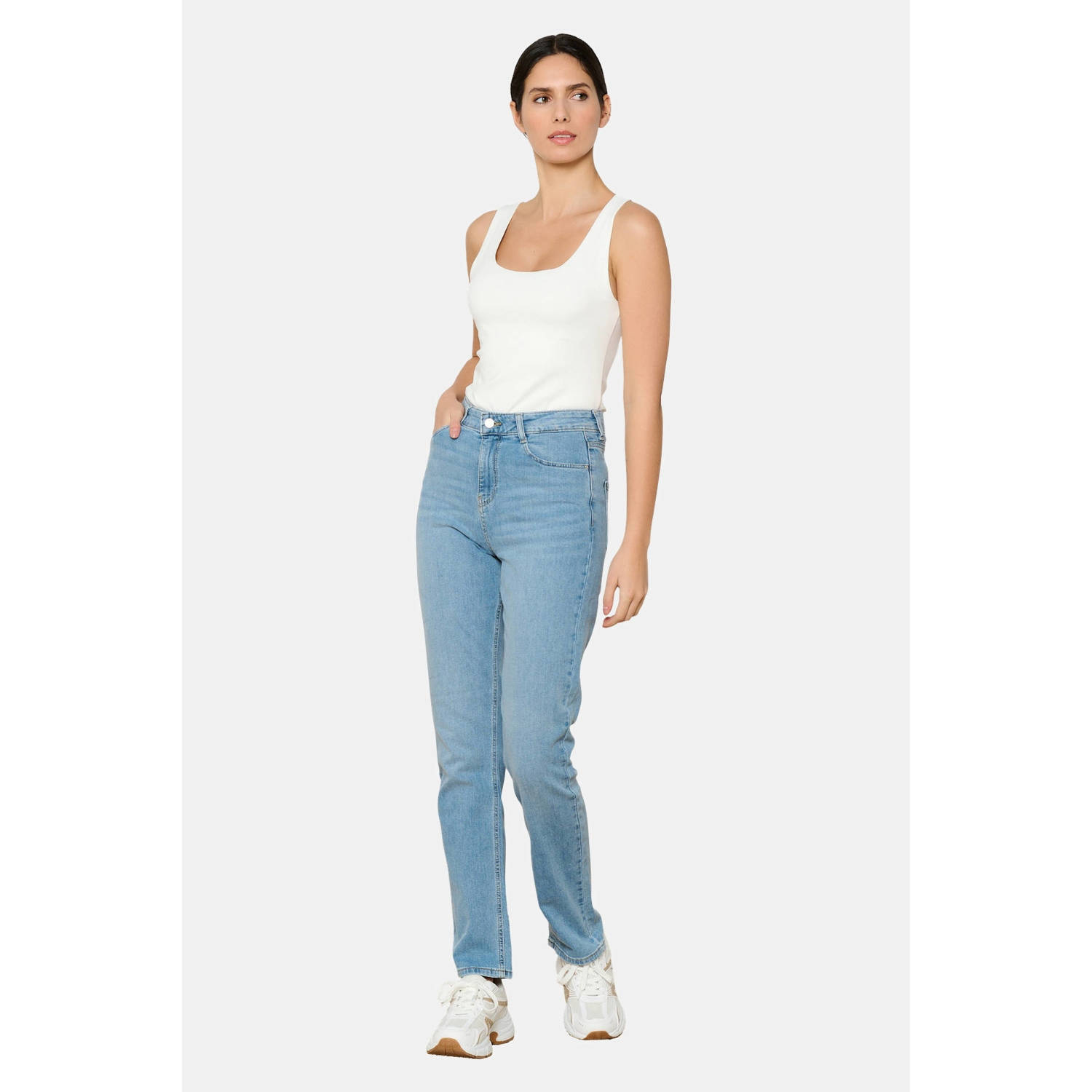 LOLALIZA mom jeans light blue denim