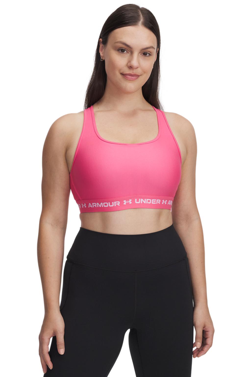 Under Armour level 2 sportbh roze/wit