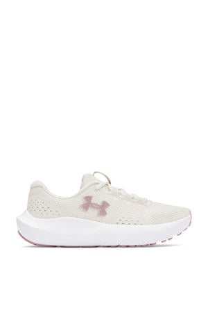 Charged Surge 4 hardloopschoenen ecru/roze