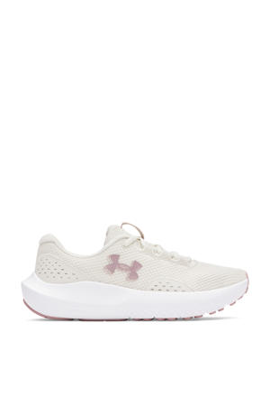Charged Surge 4 hardloopschoenen ecru/roze