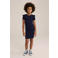 WE Fashion bodycon jurk donkerblauw