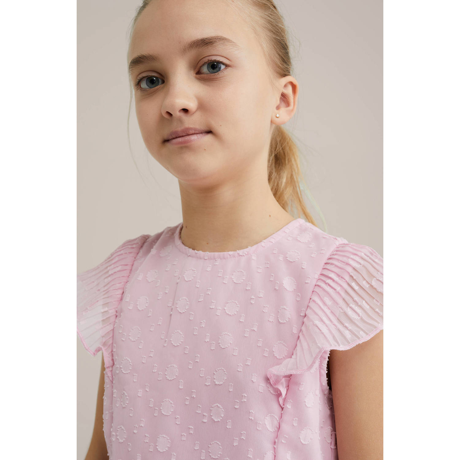 WE Fashion korte jurk lichtroze