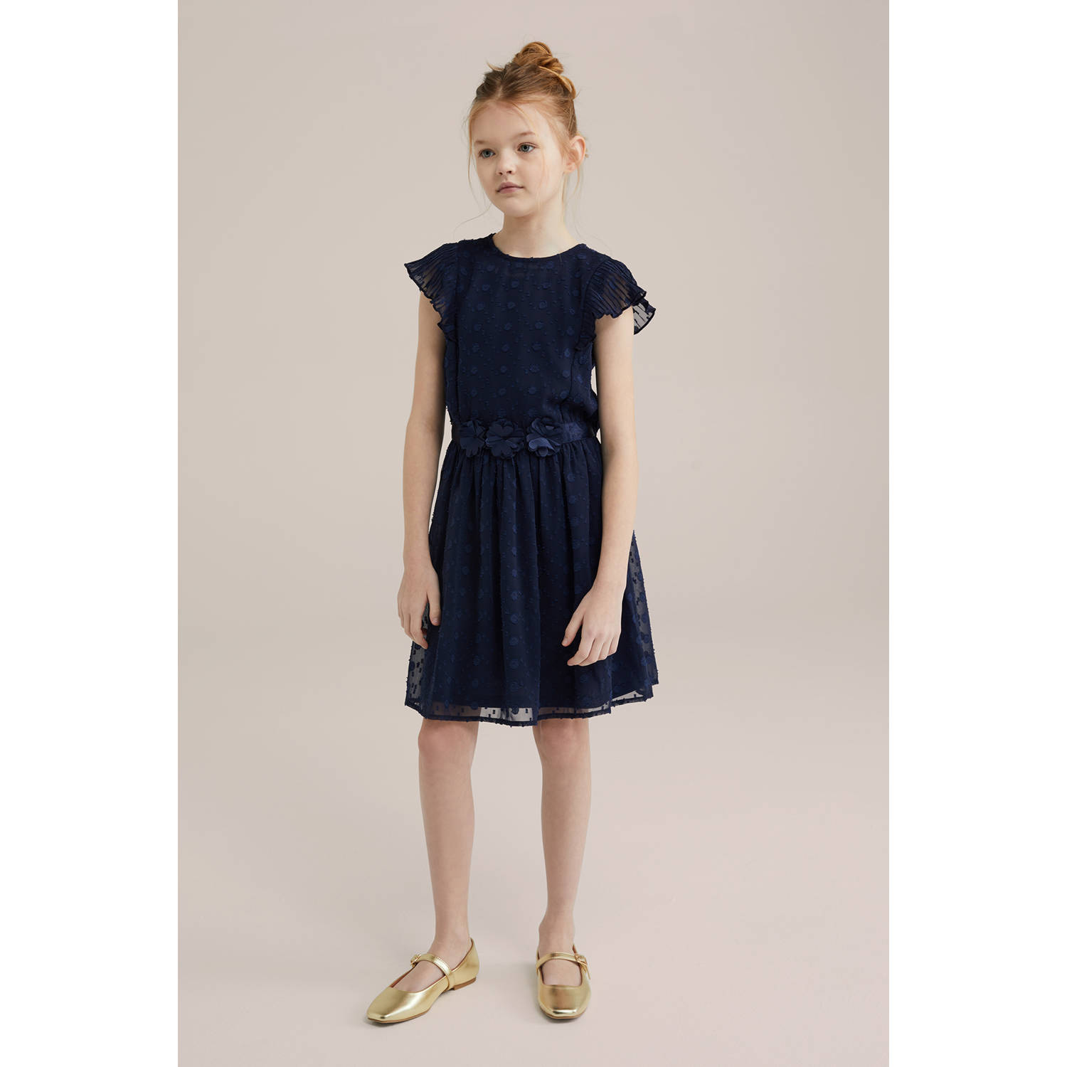 WE Fashion korte jurk donkerblauw