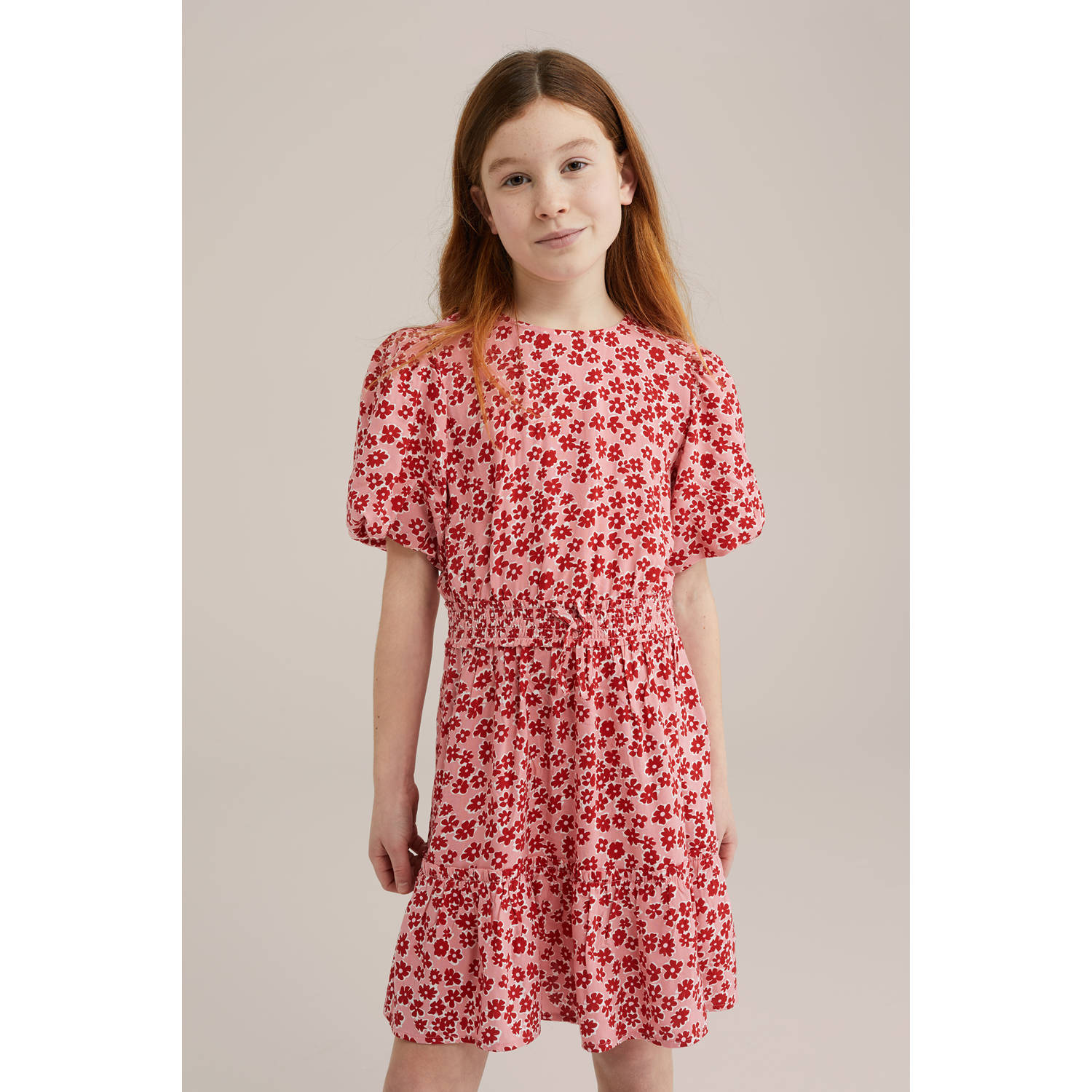 WE Fashion korte jurk lichtroze