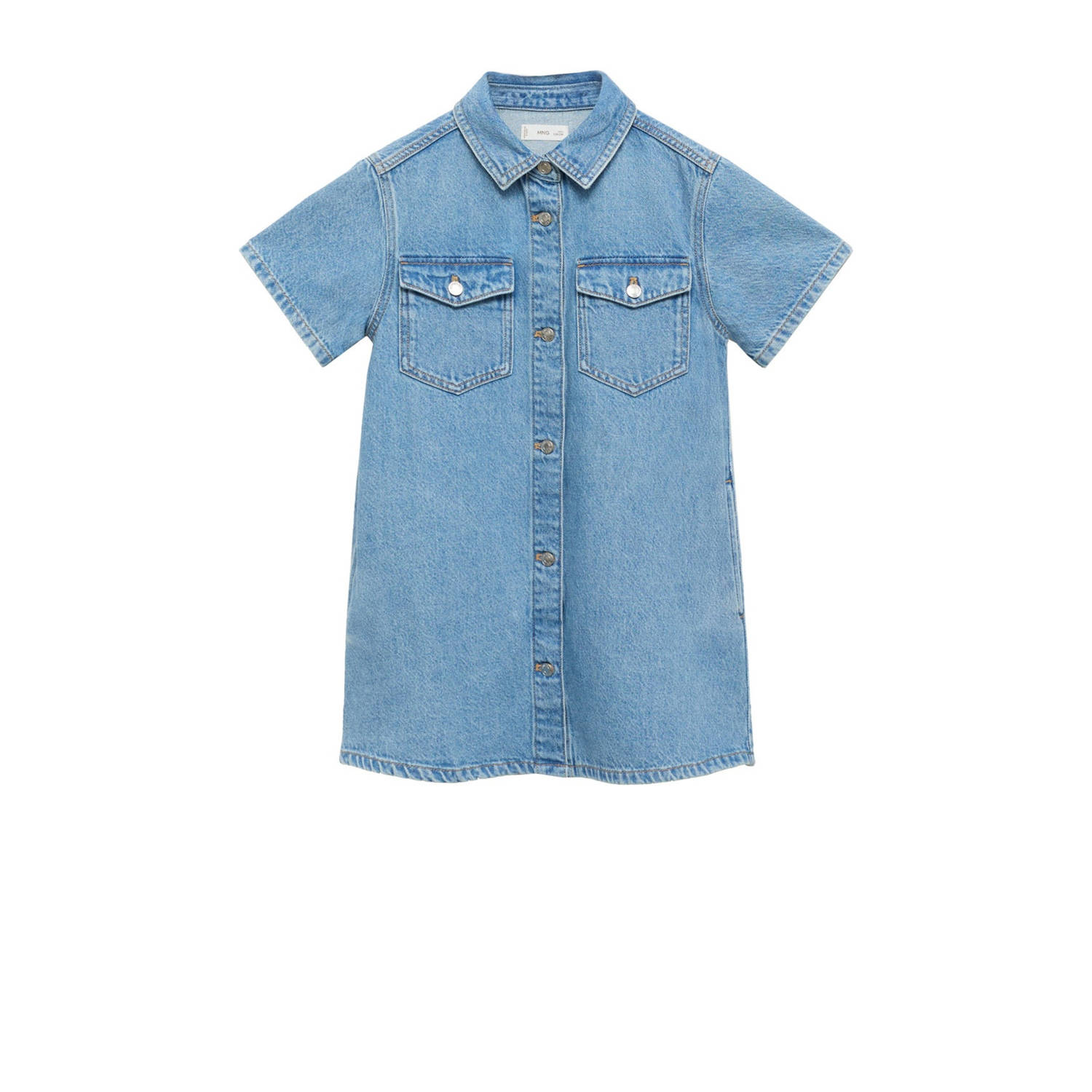 Mango Kids blousejurk medium blue denim