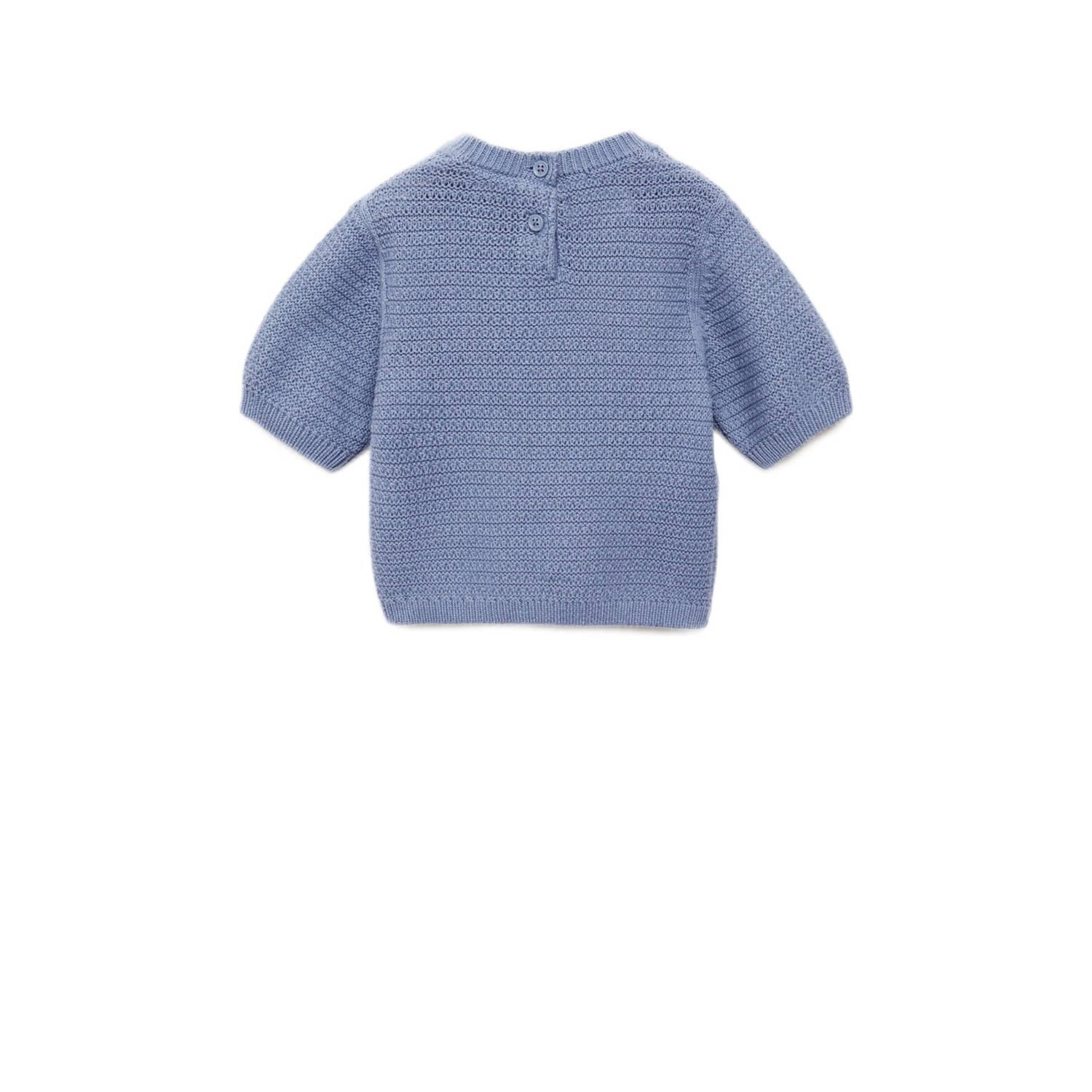 Mango Kids trui blauw gebreid