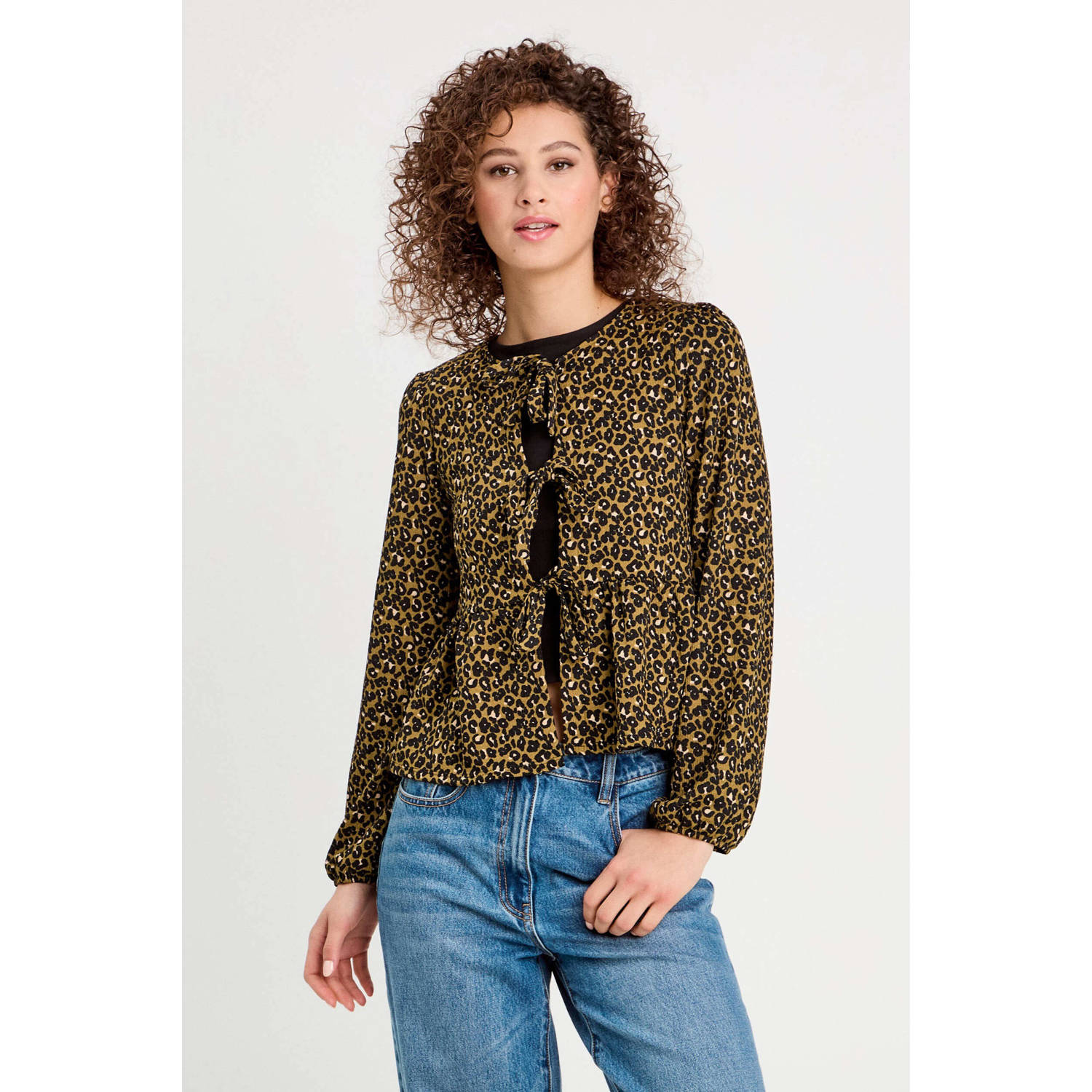 Cache blouse bruin