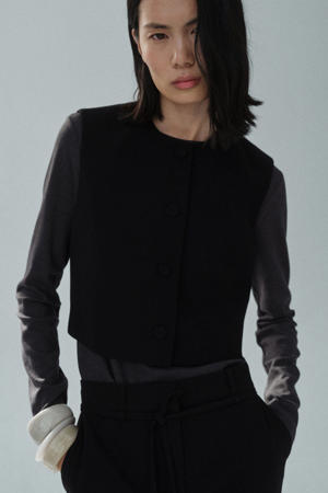 gilet zwart