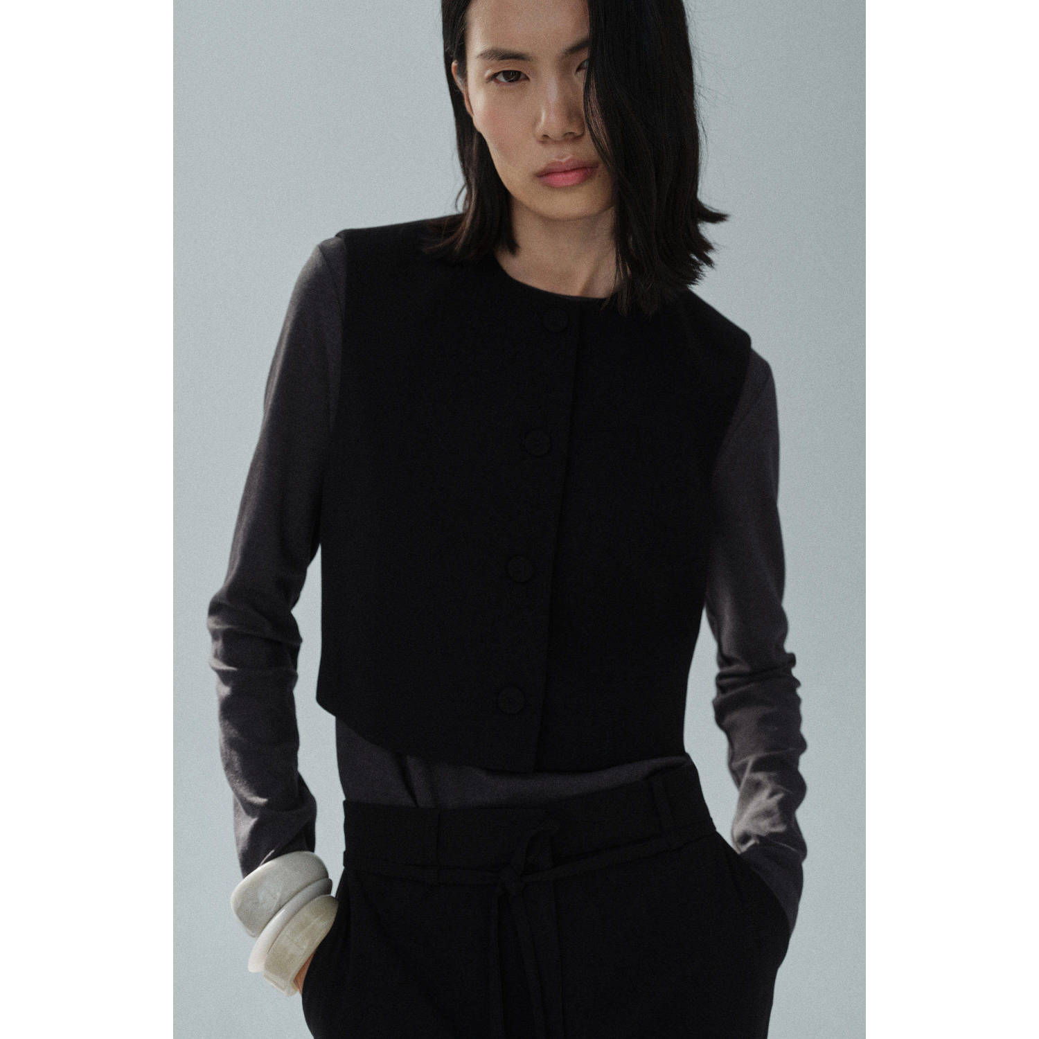 Mango gilet zwart