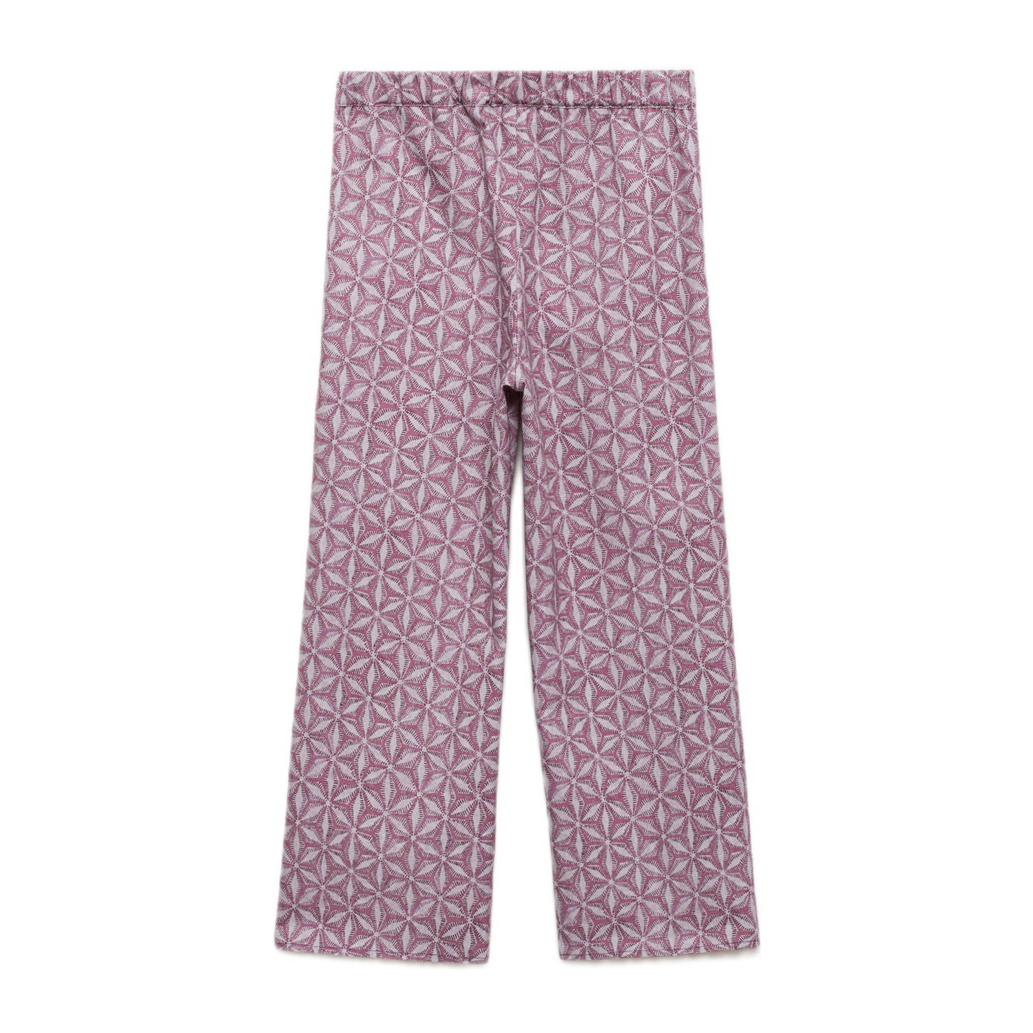Mango Kids straight casual broek roze