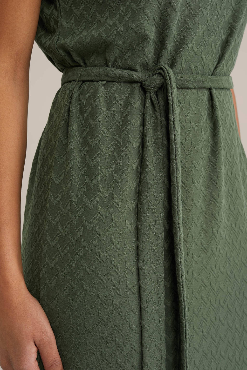 WE Fashion midi jurk groen kopen? Morgen in huis wehkamp