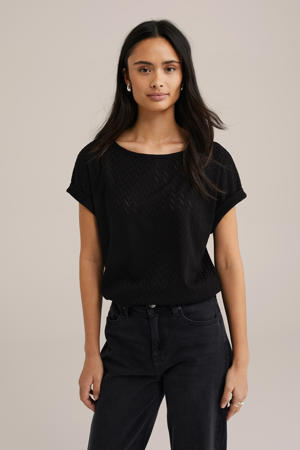 top zwart ajour