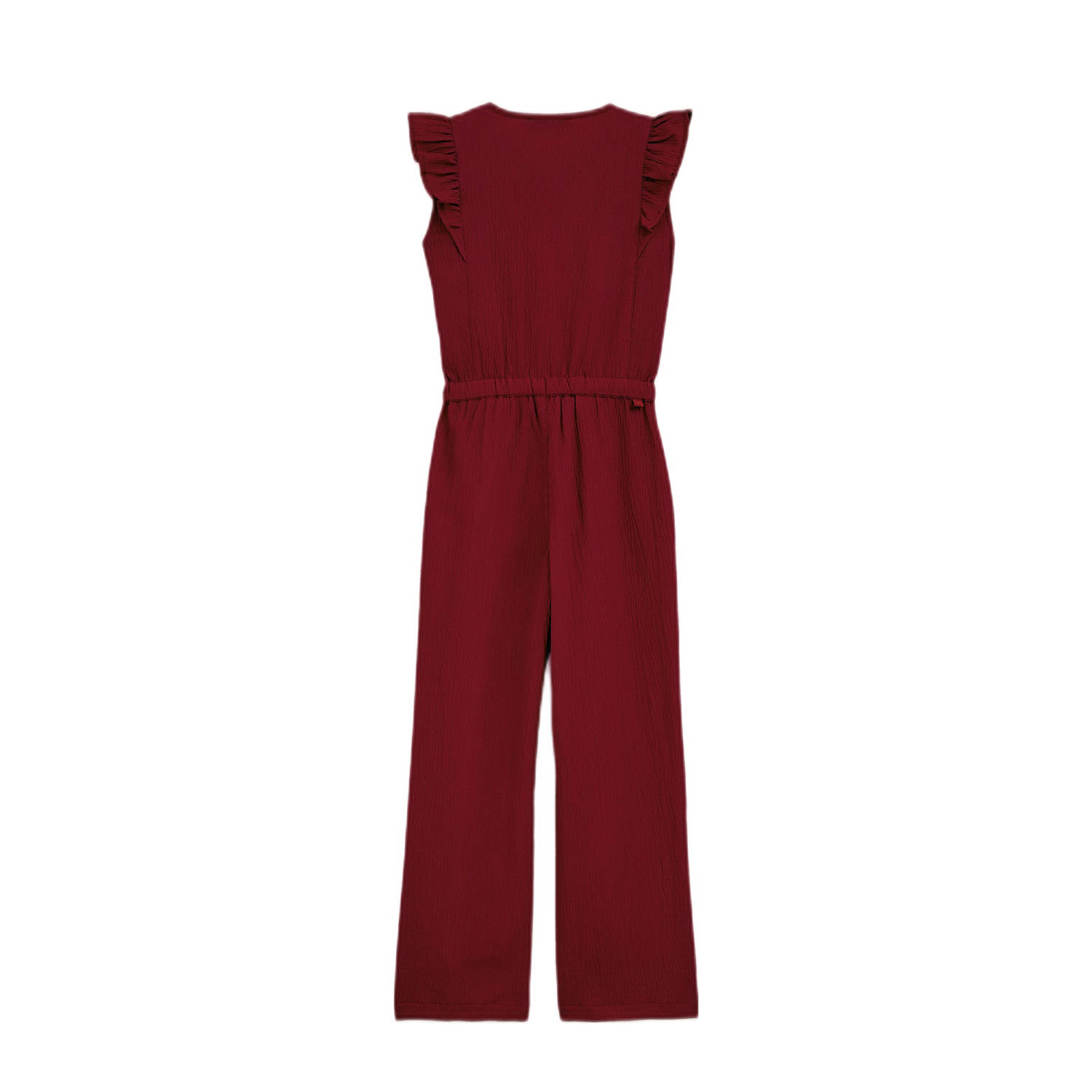 WE Fashion straight jumpsuit donkerrood