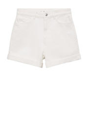 thumbnail: Mango slim high waist denim short wit