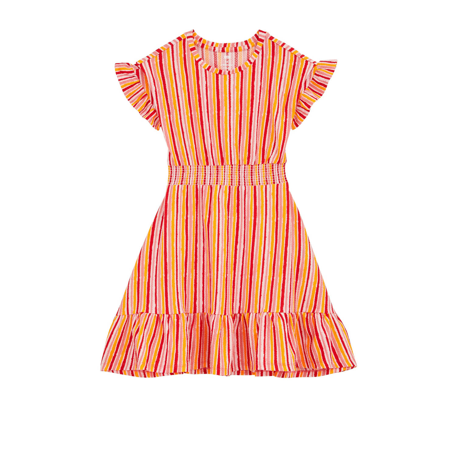 WE Fashion zomerjurk roze