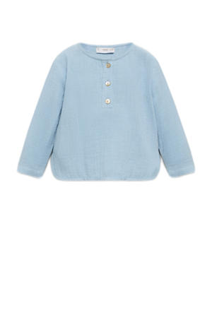 blousetop lichtblauw