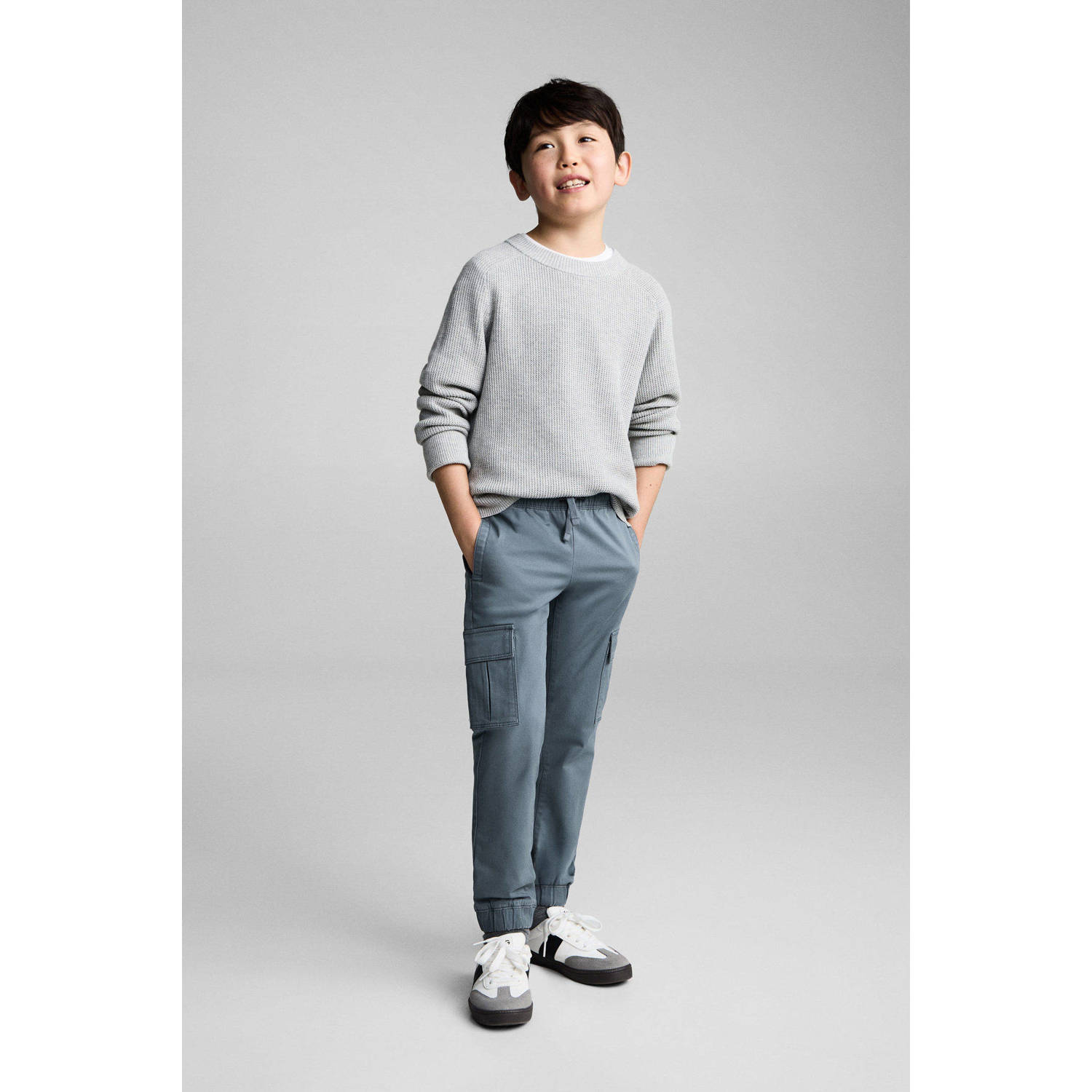 Mango Kids casual broek blauw