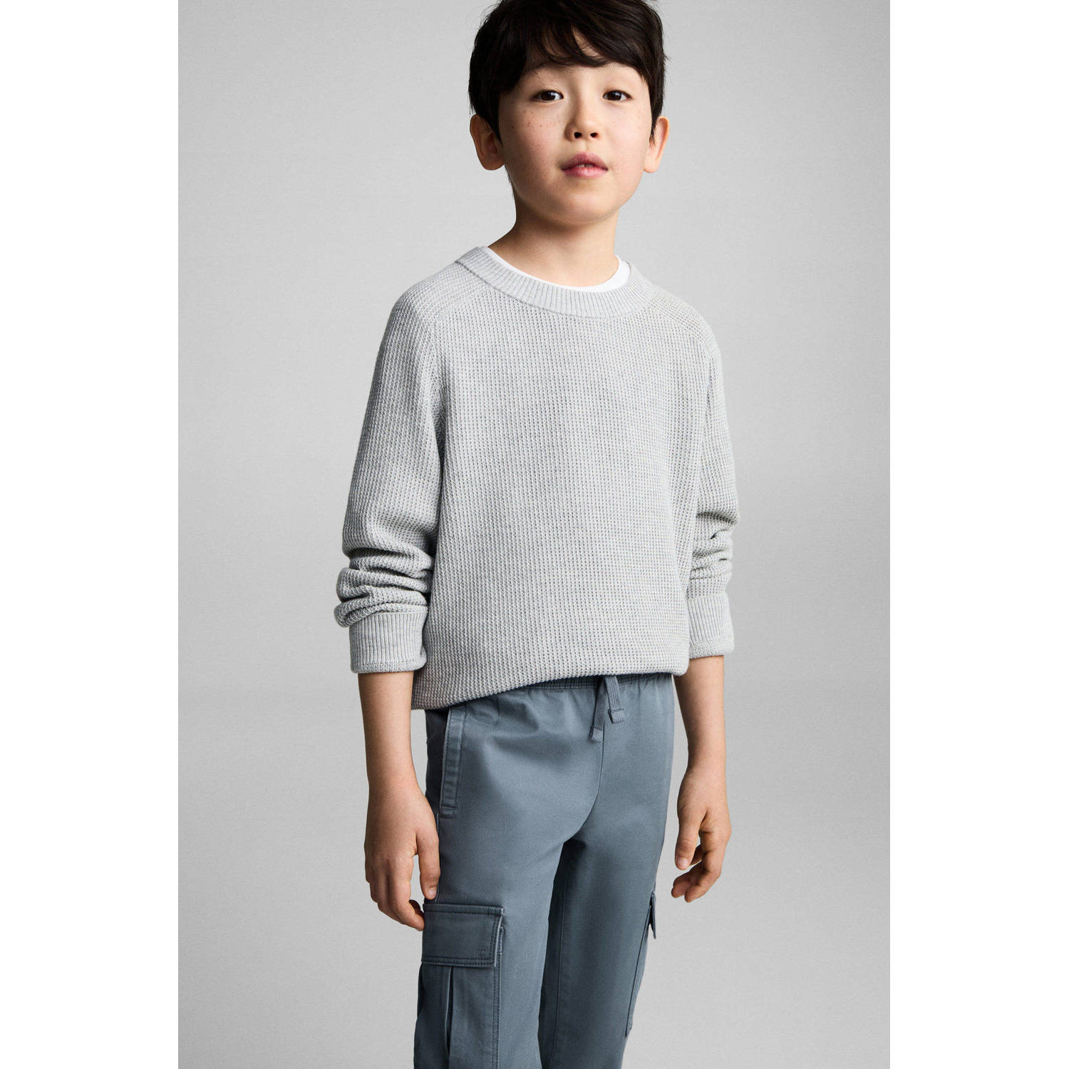 Mango Kids casual broek blauw
