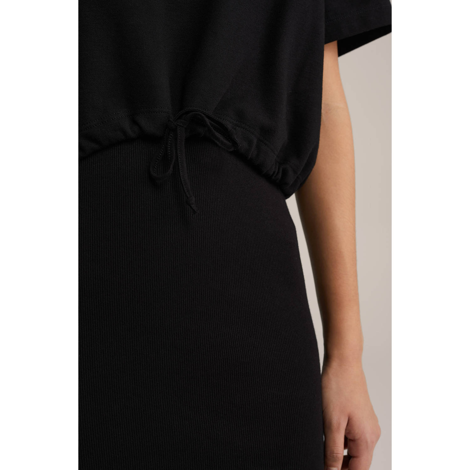 WE Fashion sweatjurk zwart